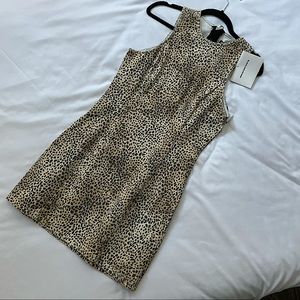 NWT Alexander Wang Leopard Print Denim mini dress